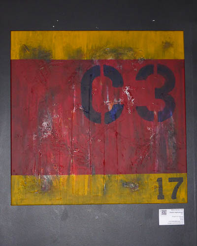 C3 on black wall