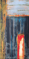 Defying_Convention - textured, blue, green, orange, rust, grey, bray, black, red, distressed, urban, modern, industrial, 30x15