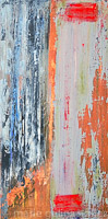 Elephant_In_The_Room - textured, blue, green, orange, rust, grey, bray, black, red, distressed, urban, modern, industrial, 30x15