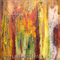 Flying_Colours - textured, orange, yellow, rust, green, black, grey, gray, distressed, urban, modern, industrial, 36x36, big, square