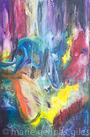 Mounting_Frenzy - multicolor, red purple, blue, yellow, black, 60 x 40,
